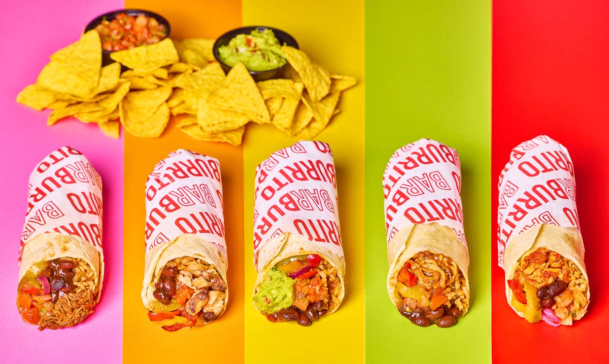 burrito and fries closeup